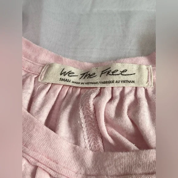 We The Free Go to Town Tank Light Pink Top Small Free People - Picture 6 of 12